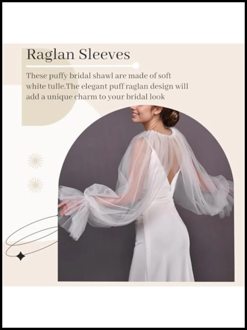 Tulle Shawl Wrap Shrug Bridal Cape Wedding Dress Cover Up Elegant Pashmina